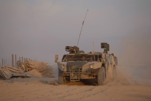 A Fennek reconnaissance vehicle of the Dutch ISAF contingent in Afghanistan