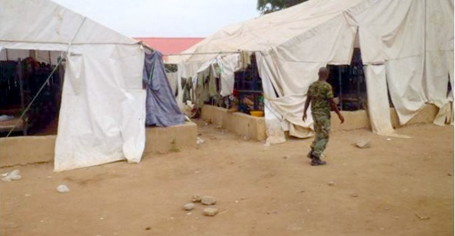 Training Barracks Tents at the Nigerian Army Training Center